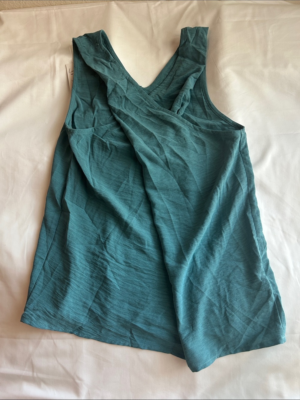 Cupshe Teal V-Neck Sleeveless Tank
